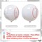 6-Pack 22-Inch Round White Foil Balloons – Metallic Mylar Balloons for Birthday, Anniversary, Bridal Shower, Baby Shower, and Party Decorations (White)